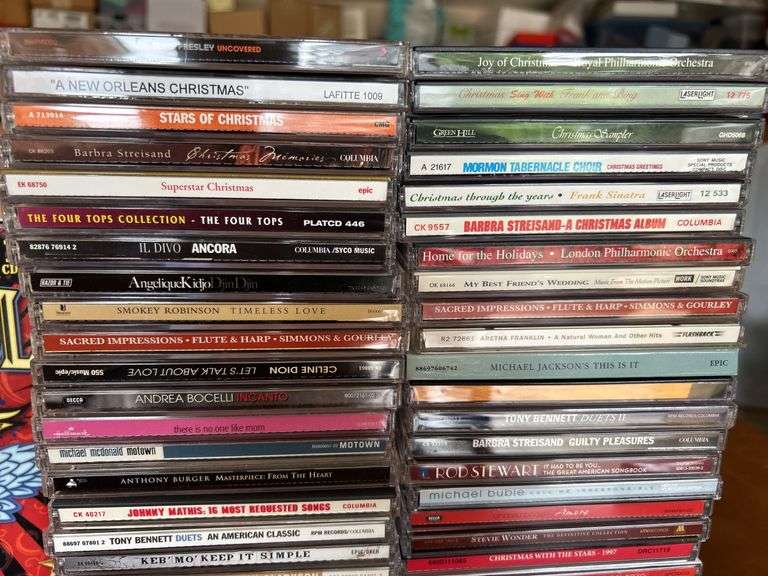 2 boxes full of CD’s…..all type of music….see all pics