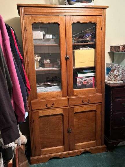 Vintage Pie Locker…..36-1/2 x 16-1/2 x 69-1/4 tall…..OTHER CONTENTS NOT INCLUDED