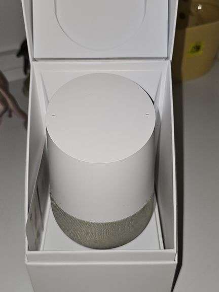 Google Home voice activated speaker. Untested.