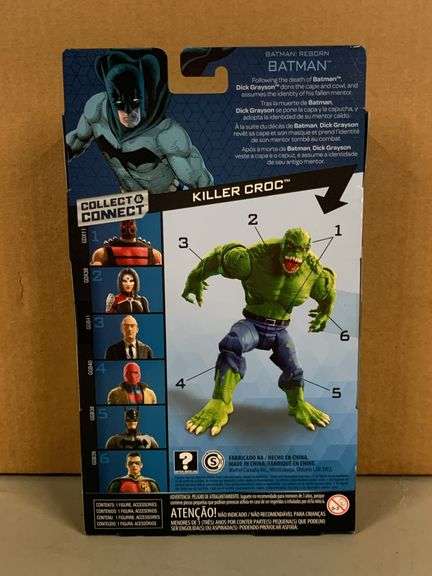 DC COMICS Multiverse BATMAN action figure with Collect & Connect Killer Croc