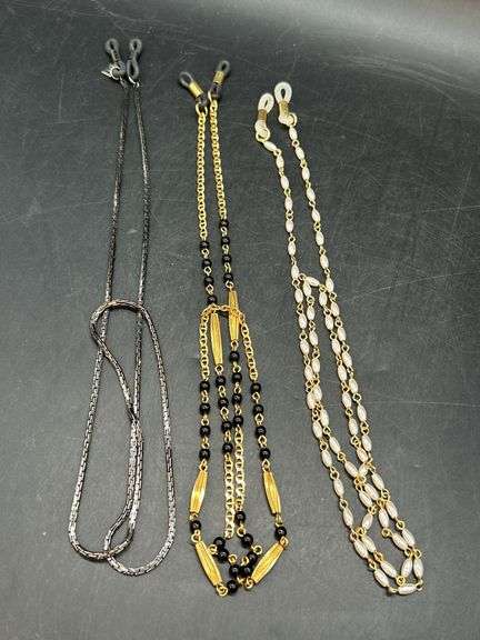 (3) very nice eyeglass lanyards