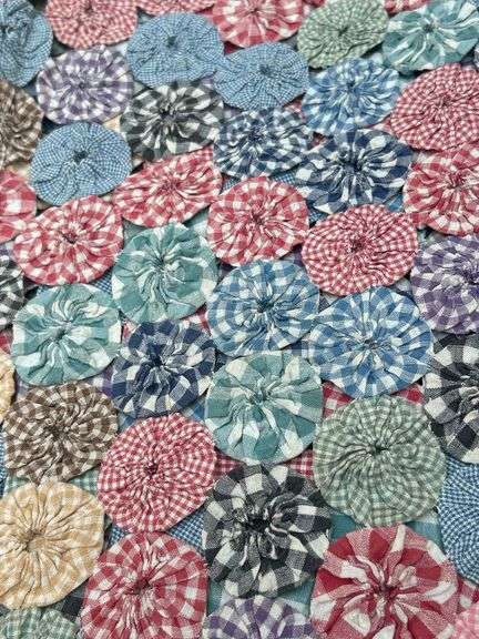 Antique full size hand stitched quilt…..quilt was made by seller’s grandmother
