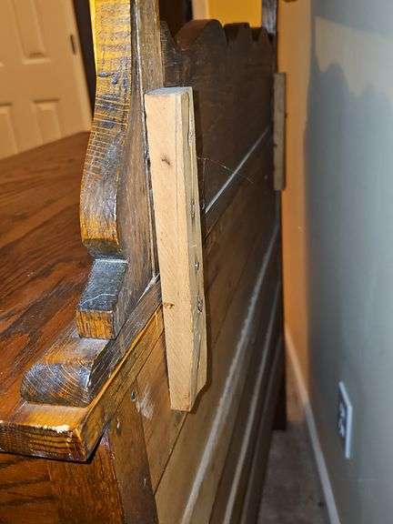 antique four-drawer dresser. 40x20x74 in tall.