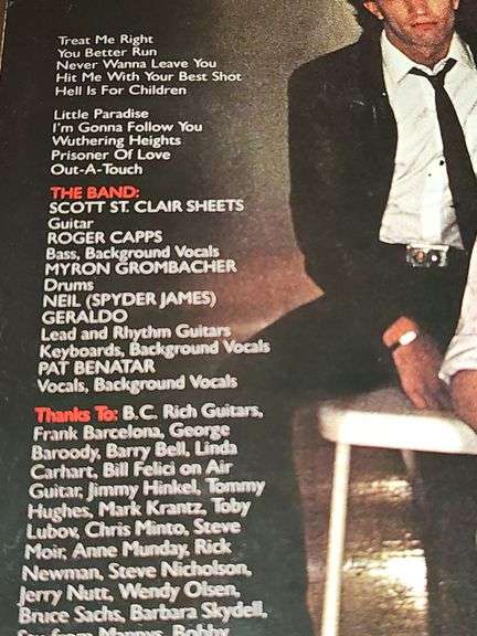 Grouping of albums by Michael Jackson, Pat Benatar, Boston, REO Speedwagon, Gary Douglas, and Peter Frampton.