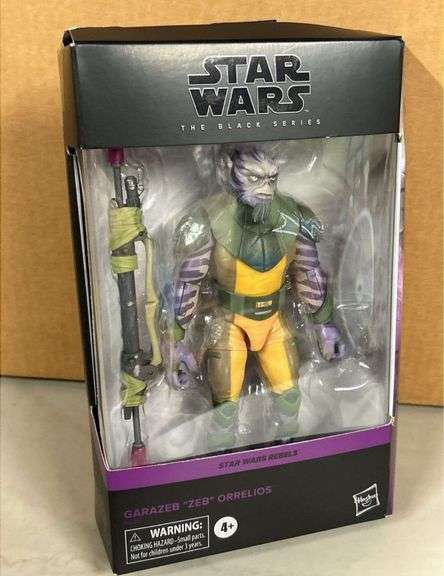 Star Wars The Black Series GARAZEB “ZEB” ORRELIOS action figure….top of box has 2 small torn spots