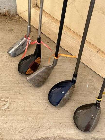 Selection of (5) golf clubs (see pics for styles)
