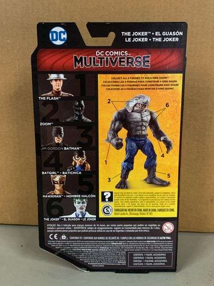 DC COMICS Multiverse THE JOKER action figure with Collect & Connect KING SHARK