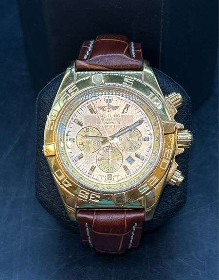 REPRODUCTION Breitling 1884 Chronometre Certifie Watch with the leather band…..THIS WATCH IS NOT ORIGINAL NOR AUTHENTIC image