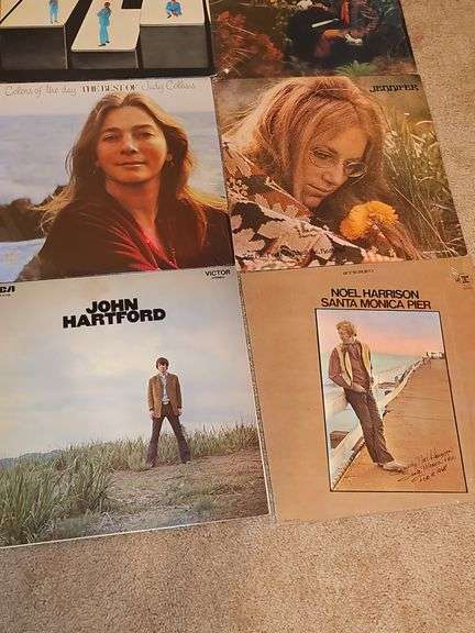 Grouping of albums by Quincy Jones, Ramsey Lewis, Judy Collins, Percy Faith, John Hartford, Noel Harrison, and Jennifer