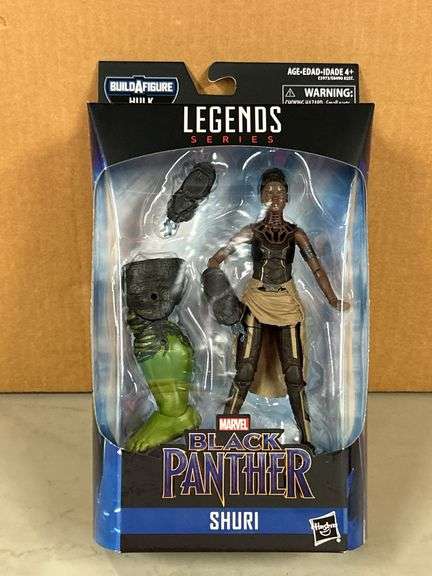 Marvel Legends Series Black Panther SHURI action figure with Build A Figure Hulk piece