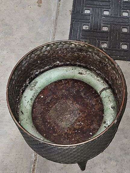 Two planters. 12x12 in tall, and 14x11 in tall.