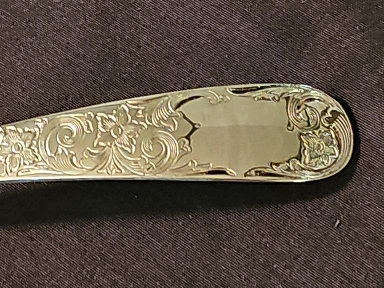 Sterling silver S. Kirk & Son Old Maryland Gravy Ladle. Weight 68.4 grams