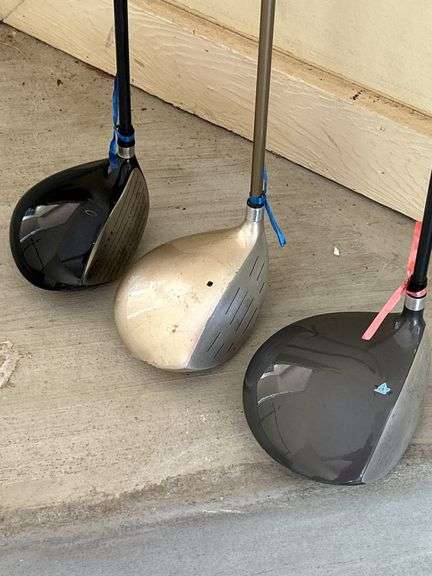 Selection of (3) golf clubs (see pics for styles)