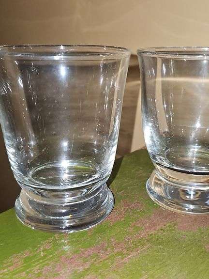 Two Crystal iced tea glasses and three rocks glasses. Unable to locate this pattern.
