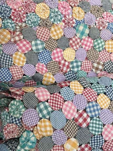 Antique full size hand stitched quilt…..quilt was made by seller’s grandmother
