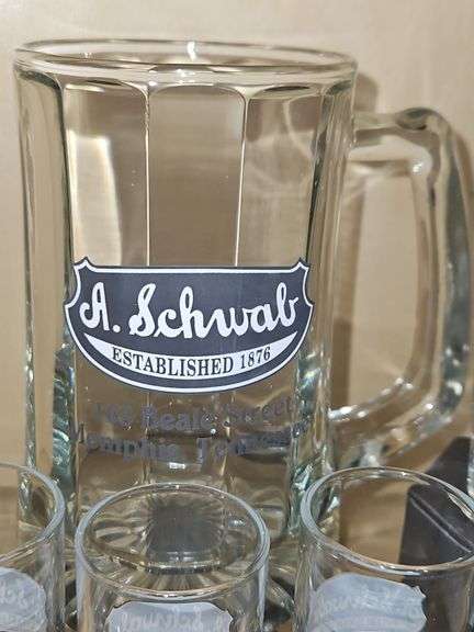 Collection of very unique A. Schwab of Memphis barware items all in excellent condition...