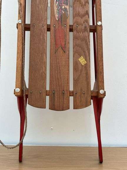 Vintage Flexible Flyer III Sled…..49” long x 20-1/2w (measuring width including steering)