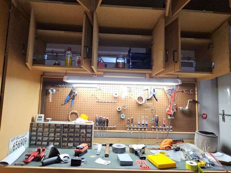Workbench contents as shown. Does not include anything associated with central vacuum system.