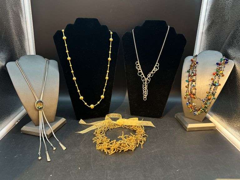 Great selection of costume jewelry necklaces …..Monet, Chicos, ZAD