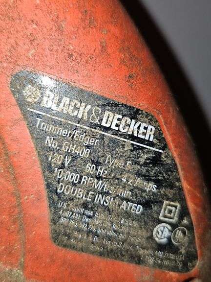 Black & Decker electric 22-in hedge trimmer and black and Decker electric weed eater