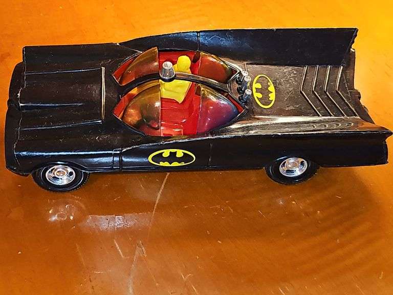 Batman diecast. Large car is plastic. 2 Spider-Man diecast helicopters