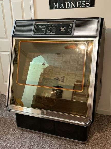 ROWL AMi Triangle Industries 200 Selection Stereo Juke Box…..41 x 27-1/2 x 52 tall….fully functional….see descrip image
