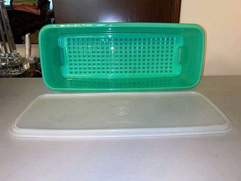 (2) vintage Tupperware pieces and (1) Set Fresh food storage piece