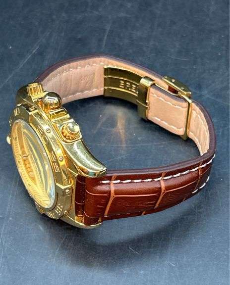 REPRODUCTION Breitling 1884 Chronometre Certifie Watch with the leather band…..THIS WATCH IS NOT ORIGINAL NOR AUTHENTIC
