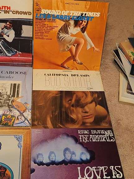 Grouping of albums by Percy Faith, Les and Larry Elgart, New Potato Caboose, Bud Shank, and more.