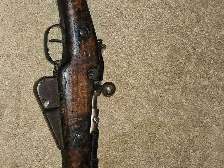 Antique gun marked M16 replica/disabled