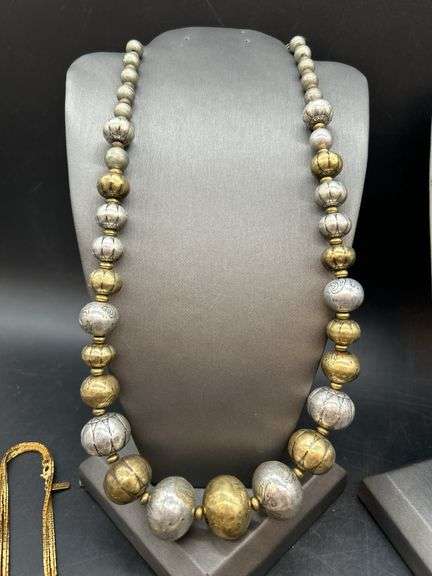 Great selection of costume jewelry…..Coldwater Creek, Monet chain and pendant, handcrafted clip-ons