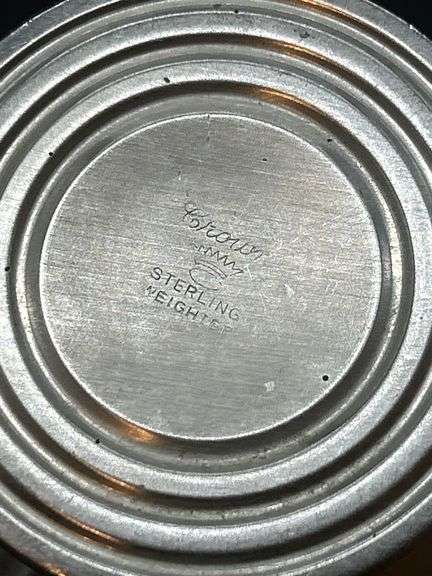 Crown weighted sterling sugar/creamer set…..208 total grams