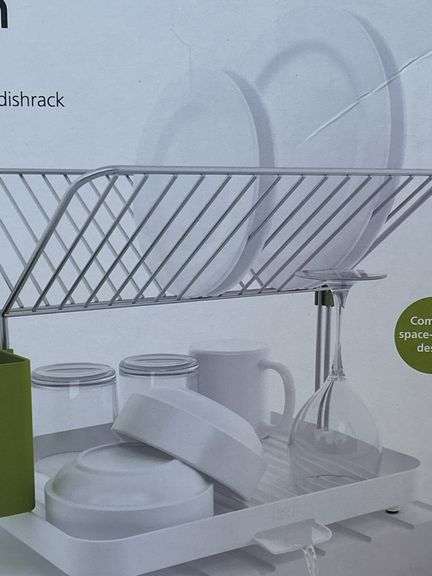 NIB Joseph Joseph Y-Rack 2-tier self-draining dish rack