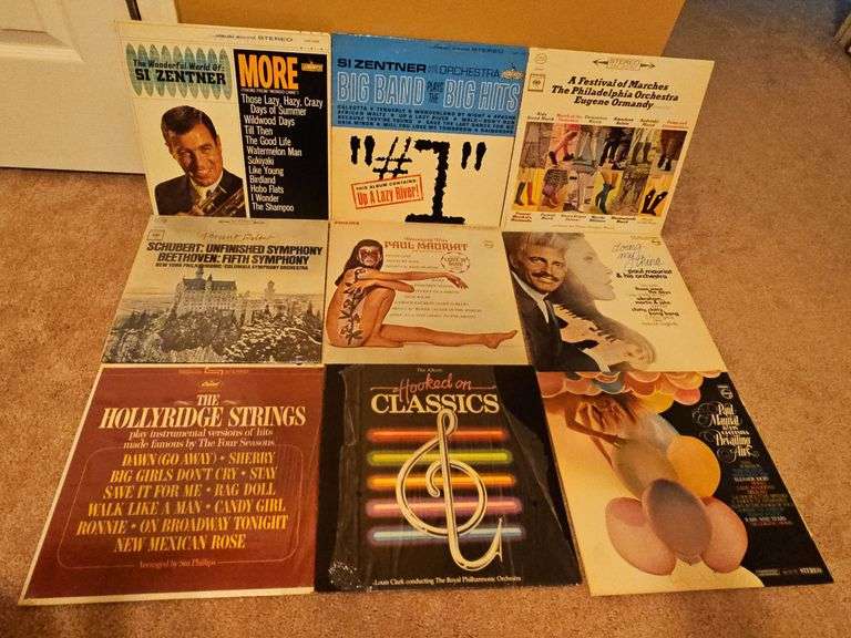 Grouping of albums. Mostly orchestra. See all photos for titles.