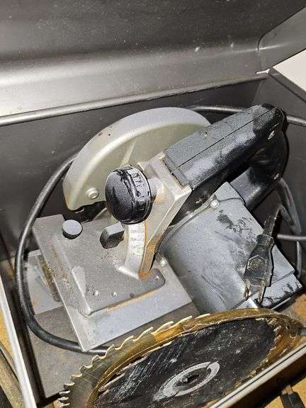 Cabinet contents. Cabinet not included. Includes skill saw circular saw, Black & Decker sander, soldering iron, manual planers, and more. Power tools have not been tested. See all photos