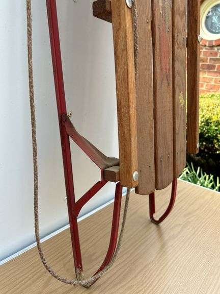 Vintage Flexible Flyer III Sled…..49” long x 20-1/2w (measuring width including steering)