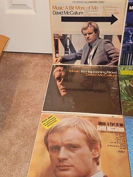 Grouping of albums by David McCallum Ray Conniff, Sergio Mendes, Herb Albert and the Tijuana brass.