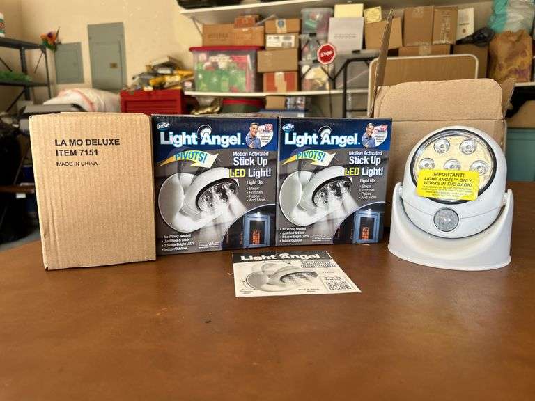 Set of (4) NIB As Seen on TV Light Angel Motion Activated Stick Up LED Lights