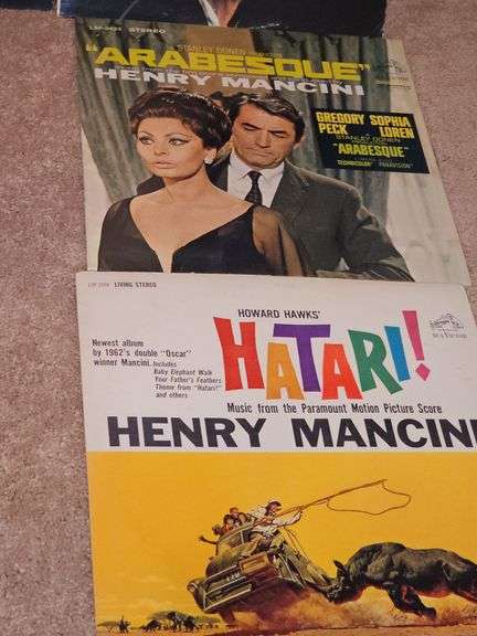 Grouping of albums by Henry Mancini, Dave Brubeck.