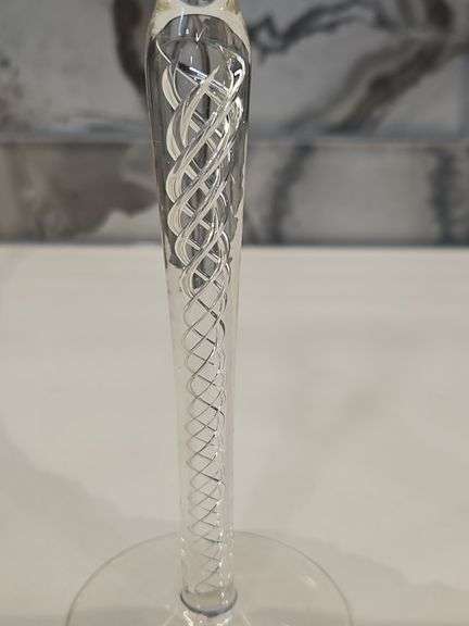 Pair of Boc270 8 5/8" Cordial Glasses by Bohemia Crystal-Crystalex...