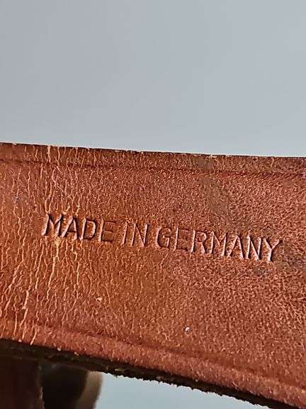 Original Buffalo Skinner knife from Silver Springs Florida with imitation bone handle and leather sheath.