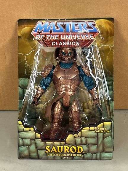 Masters of the Universe Classics SAUROD Evil Spark Shooting Reptile action figure in original box