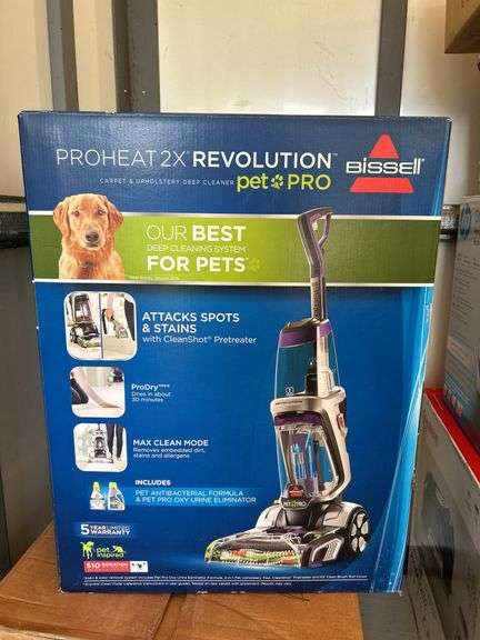 NIB Bissell ProHeat 2X Revolution Carpet & Upholstery Deep Cleaner