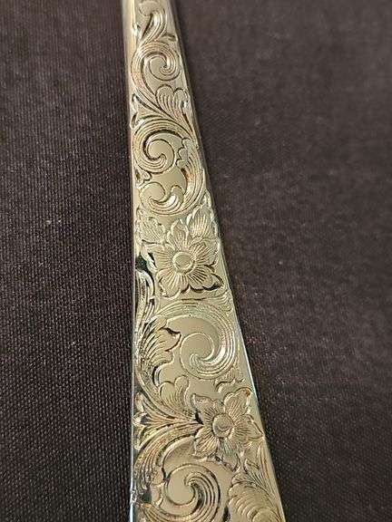 Sterling silver S. Kirk & Son Old Maryland Meat fork. Weight 74.4 grams