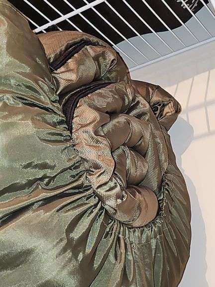 Two sleeping bags. Condition unknown.