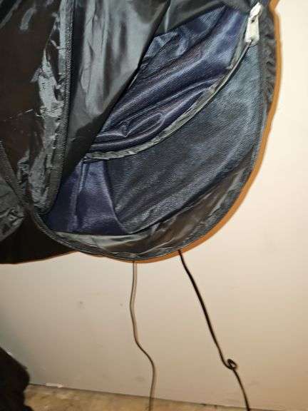 Windshield sunscreen. Size unknown. Folded diameter is 32 in.