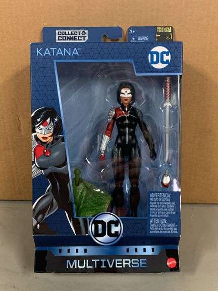 DC COMICS Multiverse KATANA action figure with Collect & Connect Killer Croc
