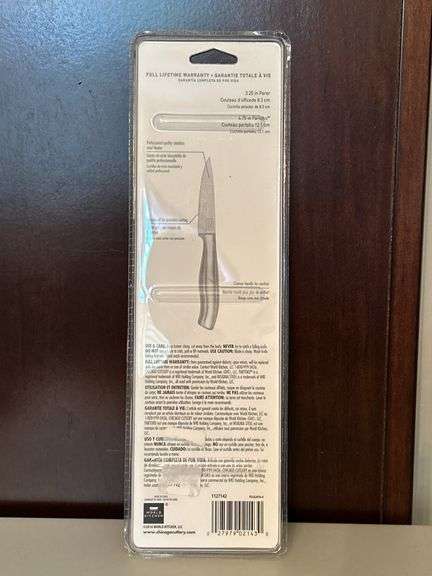 NEW 2-piece set of Chicago Cutlery knives…..3-1/4” paring and 4-3/4” Partoku