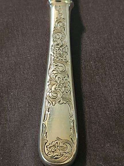 Sterling silver handle S. Kirk & Son Old Maryland Casserole spoon.