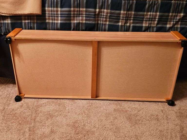 Under bed rolling drawer